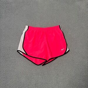 Nike Girls Dri-FIT Tempo Running Shorts Neon Pink White Large SKU 1744